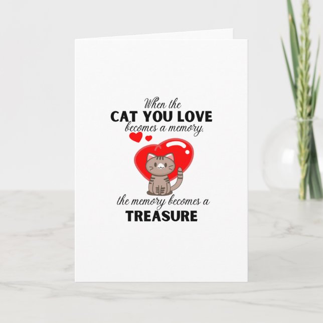 När katten du älskar blir ett minne, minnet kort (Framsida)