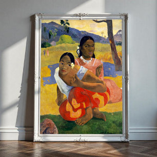 När kommer du att marry av Paul Gauguin Poster