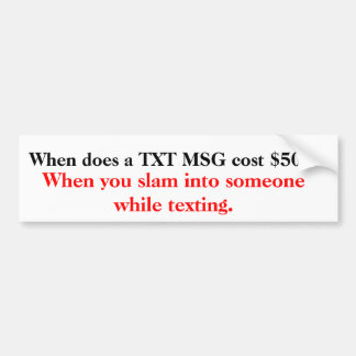 När kostar en TXT-MSG $500? Bildekal