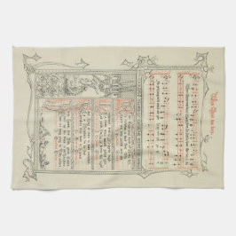 När Kristus föddes Mary Free Medival Sång Kökshandduk