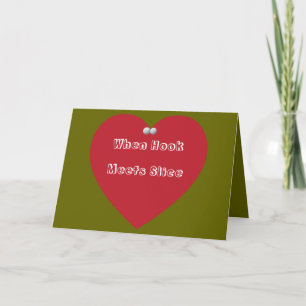 När krok möter segmentkort för Valentineser. Helgkort