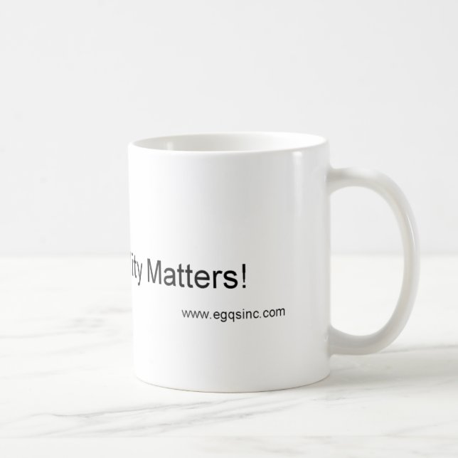 När kvalitets- materier kaffemugg (Höger)