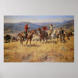 När Lag mullkastar Kant i Chance av CM Russell Poster