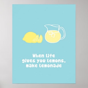 När Life ge är du citroner, gör citonad Poster