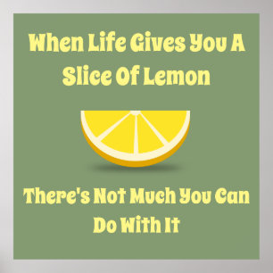 När Life Ge är du ett Lemon-segment Poster