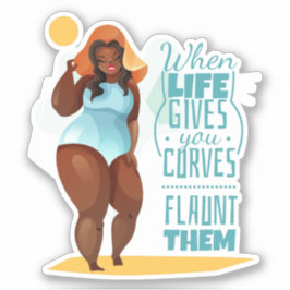 När Life Ge är du Kurvor Klistermärken