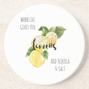 När Life Ge är du Lemons Add Tequila Underlägg