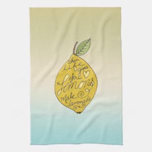 När Life Ge är du Lemons Ombre Kökshandduk