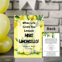 När Life Ge är du Limoncello Elopement Card