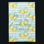 När Life Ge du leker | Motiveringsoffert Kökshandduk<br><div class="desc">När du lever i ge citroner gör du citroner i chicens skript till bokstäver på citronbakgrunden. Lägg till anpassningsbarnas ordalydelse i den här designen genom att använda rutorna "Redigera den här designmallen" på objektets höger eller klicka på den blå "Anpassa den" om du vill ordna texten, ändra typsnitt och färg...</div>