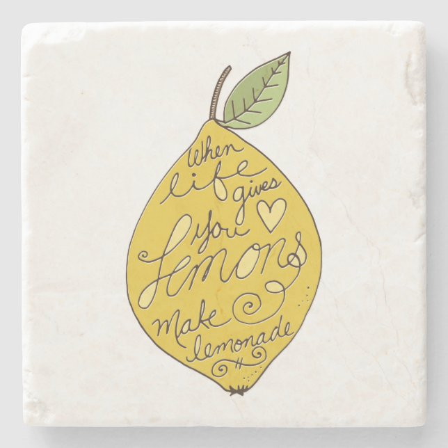 När Life Ge du Lemons Stenunderlägg (Framsidan)