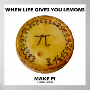 När Life Ge gör lejonerna pi (Paj Humor) Poster