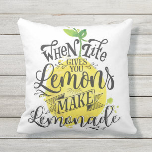 " När Life Ge Lemons" Dubbla-sidig fyllning Kudde