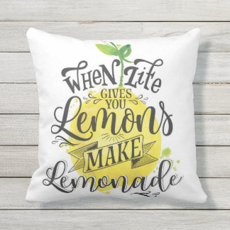 " När Life Ge Lemons" Dubbla-sidig fyllning Kudde