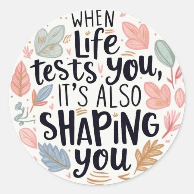 När Life stämplar Runt Klistermärke (Framsida)