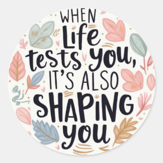 När Life stämplar Runt Klistermärke