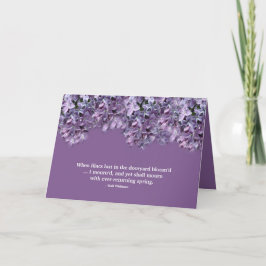 "När Lilacs Last in the Dooryard Bloom'd... I Mour Kort