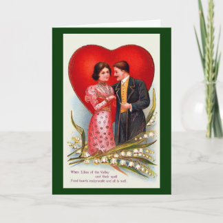 När liljekonvaljer Cast deras pass Helgkort