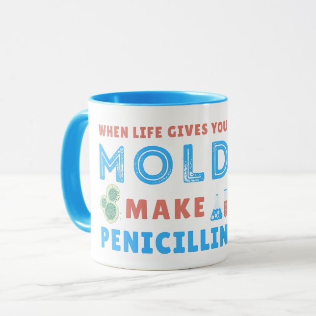 NÄR LIV GE GÖR DU PENICILLIN- LAB LIV MUGG (Framsida vänster)