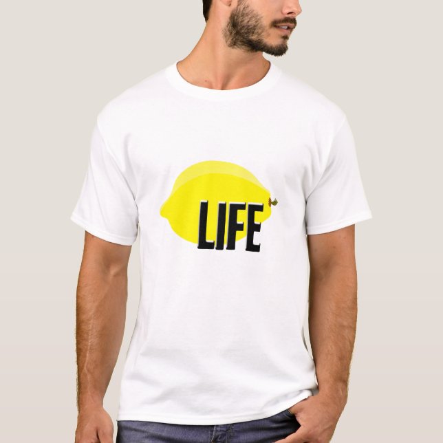 "När liv ger dig citron grafiska utslagsplats T-shirt (Framsida)