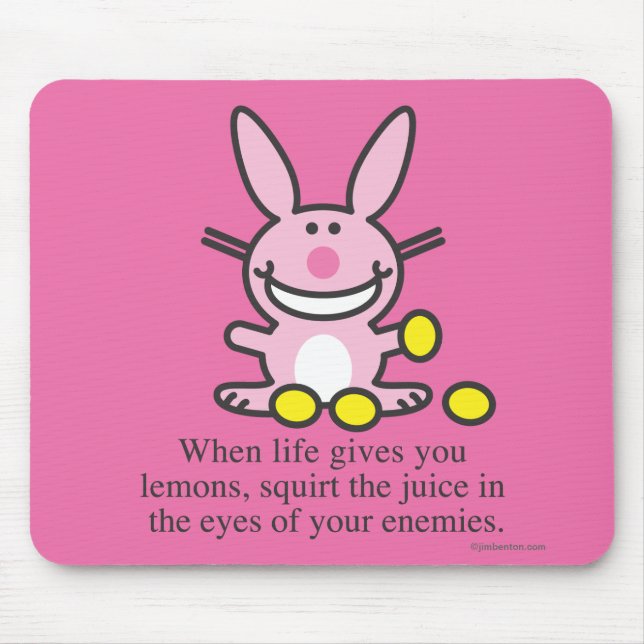 När liv ger dig citroner musmatta (Framsidan)