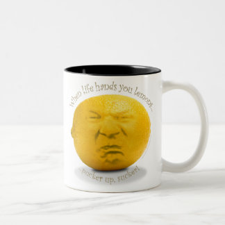 "När liv räcker dig den citron" muggen Två-Tonad Mugg
