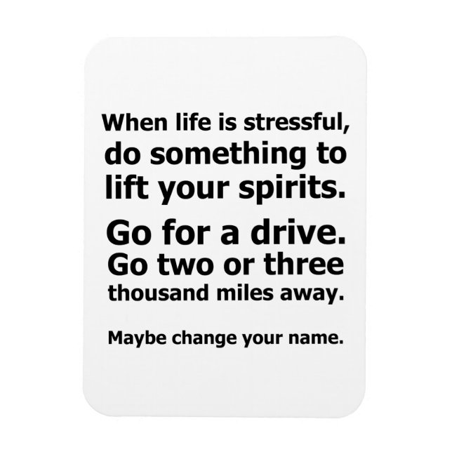 När livet är stressande magnet (Vertikal)