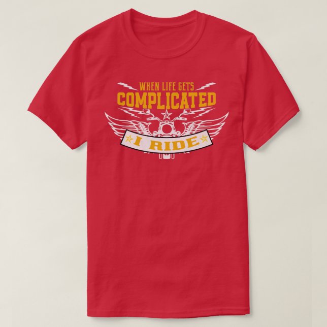 När livet blir komplicerat börjar jag rida t shirt (Design framsida)