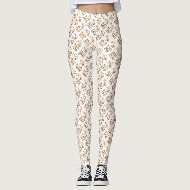 När livet blir suddigt justerar du fokus leggings (Framsida)