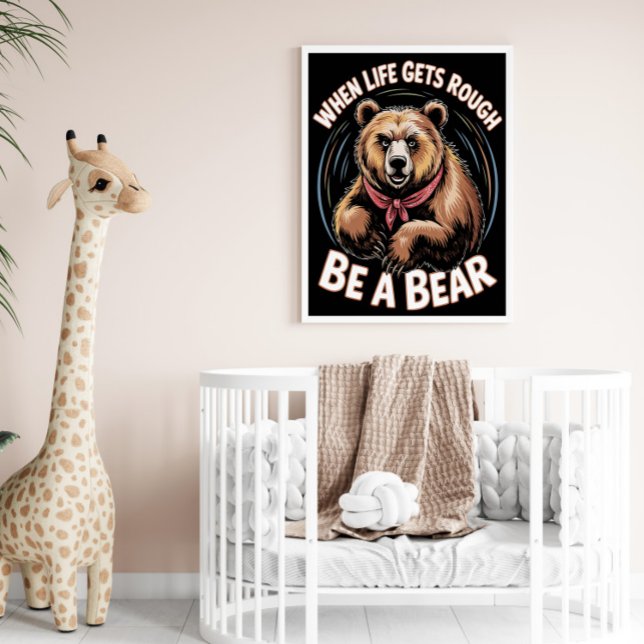 När livet blir svårt är det ett bröst poster (Skapare uppladdad)