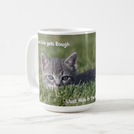 När livet blir svårt katt mugg