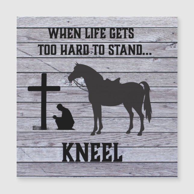 När livet blir svårt, Kneel (Framsida)