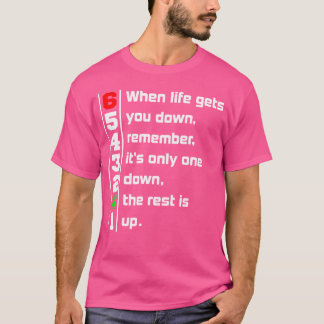 När livet får dig att gå ner. 1N23456 Motorcykel T Shirt