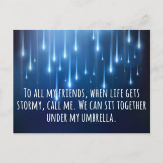 När livet får Stormy-citat Vykort