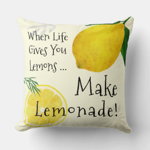 När livet Ge dig lyfter, gör Lemonade Kudde