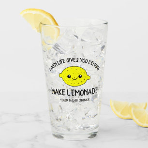 När livet ge gör citroner lemonade glaskopp