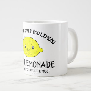 När livet ge gör citroner lemonade. jumbo mugg