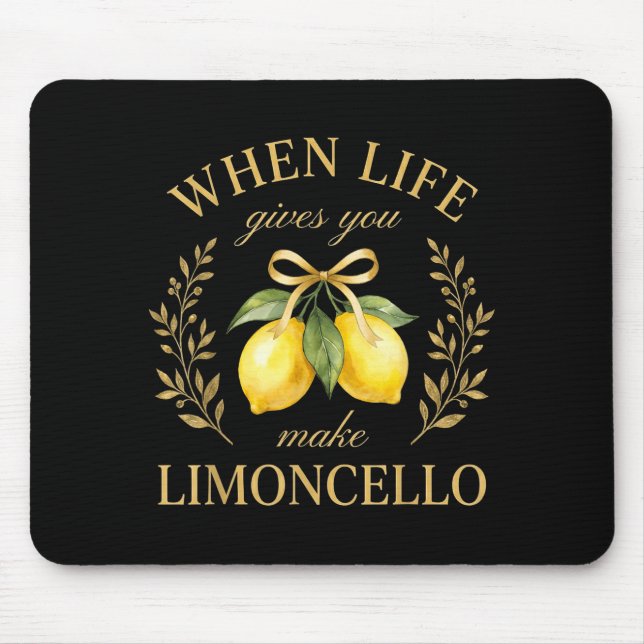 När Livet Ger Citroner Gör Limoncello Amalfi Musmatta (Framsidan)