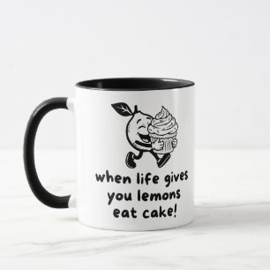 När Livet Ger Dig Citroner Ät Tårta Rolig Citron P Mugg