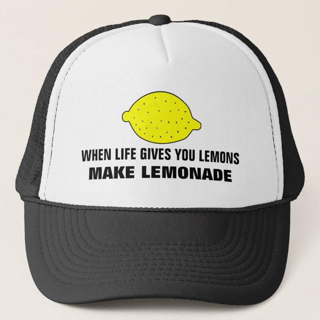 När livet ger dig citroner gör lemonad hatt keps (Framsida)