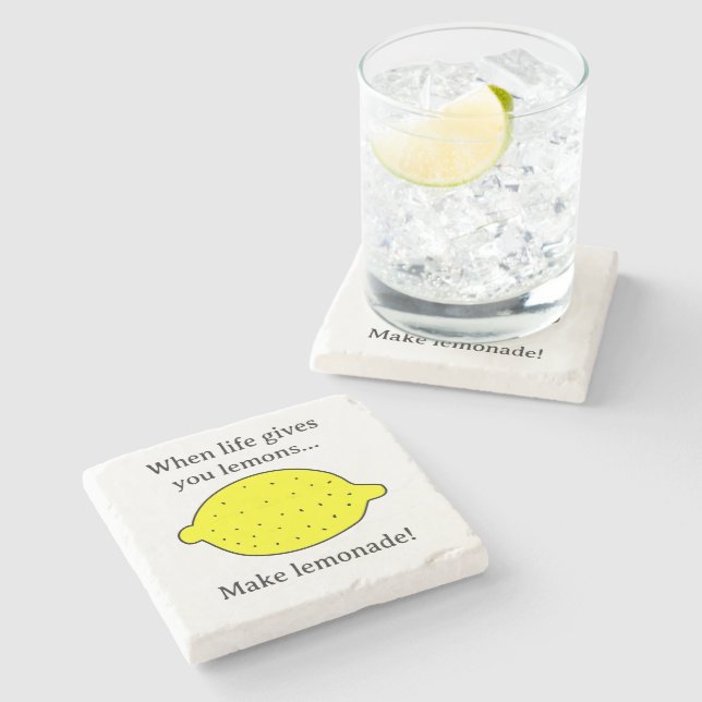 När livet ger dig citroner gör lemonad rolig stenunderlägg (Sidan)