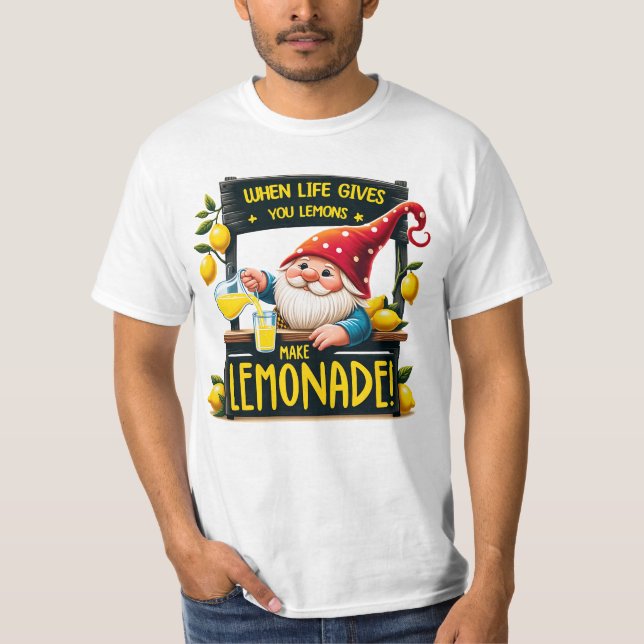 När livet ger dig citroner gör lemonad  t shirt (Framsida)