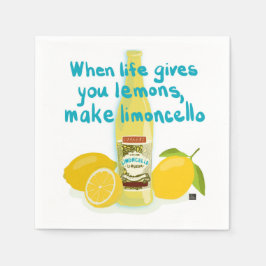 När Livet Ger Dig Citroner - Gör Limoncello Pappersservett