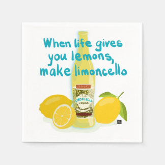 När Livet Ger Dig Citroner - Gör Limoncello Pappersservett