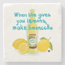 När Livet Ger Dig Citroner - Gör Limoncello Stenunderlägg