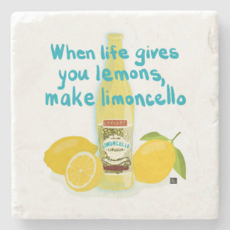 När Livet Ger Dig Citroner - Gör Limoncello Stenunderlägg
