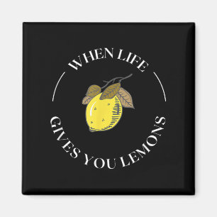 När Livet Ger Dig Citroner Motivationscitat Citron Magnet