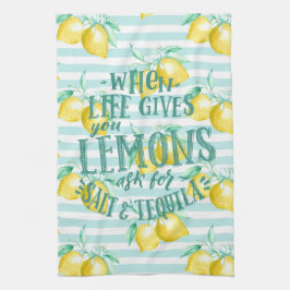 När Livet Ger Dig Citroner | Salt & Tequila Citat Kökshandduk