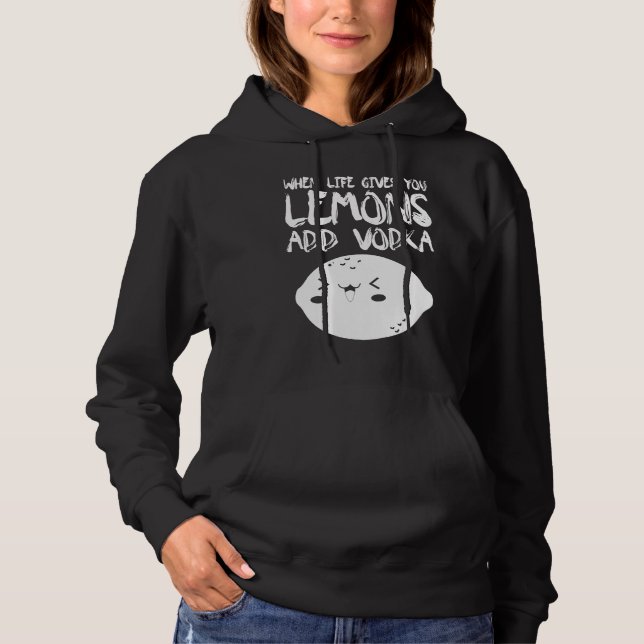 När Livet Ger Dig Citroner Tillsätt Vodka   Vodka T Shirt (Framsida)
