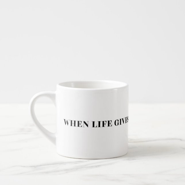 När Livet Ger Dig Citroner Var En Sprutare Espressomugg (Vänster)
